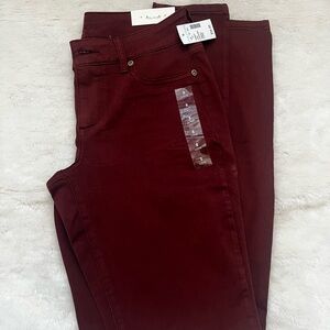 Maurices Deep Red Denim Pants